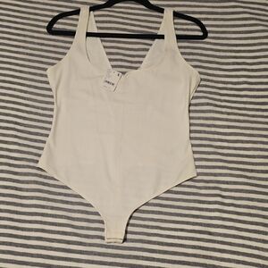 Free People White Bodysuit